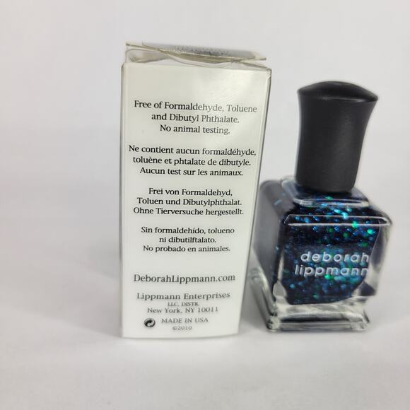 Deborah Lippmann Nail Polish "Across the Universe" NEW Glitter Holo Chrome - Picture 8 of 9